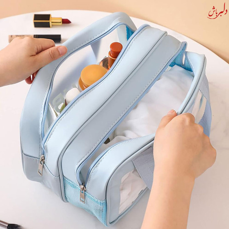 کیف آرایشی / واش بگ مسافرتی اصلی سایز بزگ دوزیپ /
