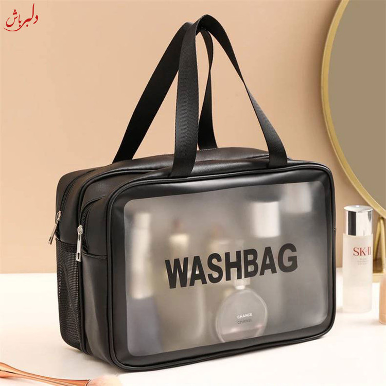 کیف آرایشی / واش بگ مسافرتی اصلی سایز بزگ دوزیپ /