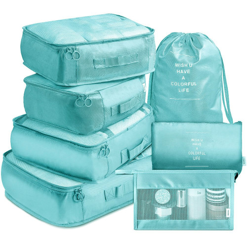 پک کیف نظم دهنده چمدان مسافرتی ضدآب (7 تکه) برلیانس New Seven-Piece Set